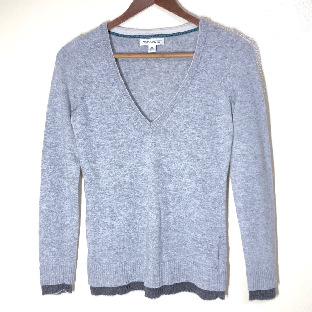 Banana Republic Cashmere and Italian Merino Wool Blend Sweater Womens XS